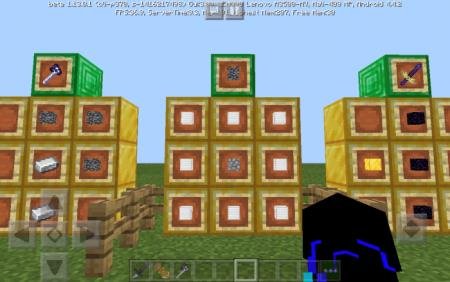 Крафт элемента для создания меча и топора коренной породы