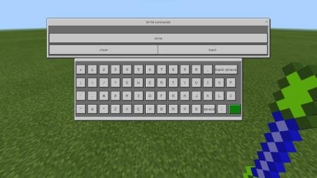 Ввод команды с кнопкой шифт для написания больших букв в меню администратора