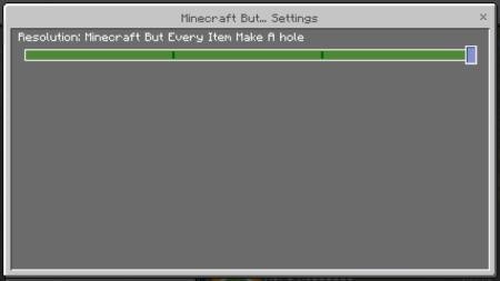каждый предмет создает дыру