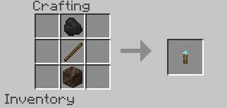 Второй рецепт крафта факела душ