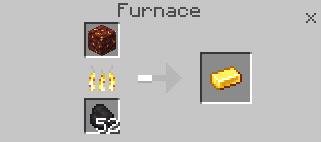 Переплавка золотой руды Нижнего мира в золотые слитки