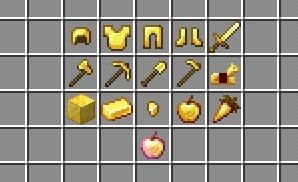 Представление предметов, которые можно получить при торговле с пиглинсами