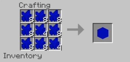 крафт голубого блока