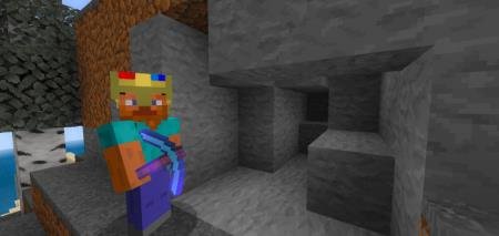 Магнитный шлем на игроке, собравшимся идти в пещеру