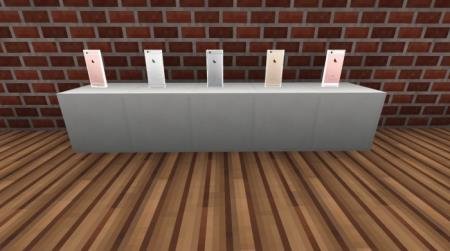 Вид сзади на айфоны версий 6, 6s и SE в игре