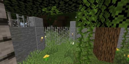 железный забор