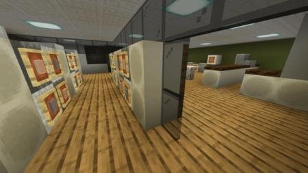 Коридор с различными кнопками