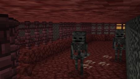 Парочка скелетов-иссушителей в Нижнем мире