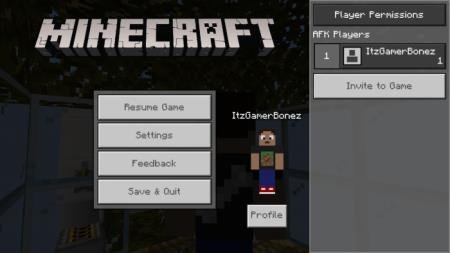 меню пользователя