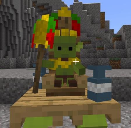 Вождь гоблинов, сидящий на своём троне