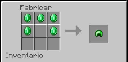 Рецепт крафта изумрудного шлема