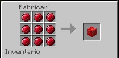 Рецепт крафта рубинового блока