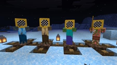 Все виды зомби с одетыми на них шлемами ныряльщика