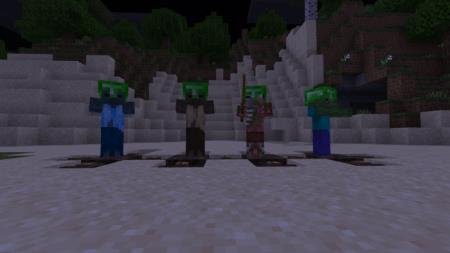 Все виды зомби в изумрудной броне