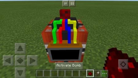 Активация бомбы замедленного действия с помощью редстоуна