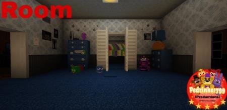 Комната Фредди с жуткими игрушками, но красивым интерьером