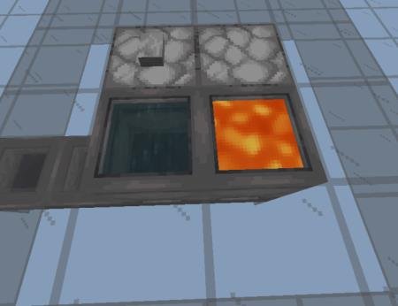 заливка сосудов лавой и водой