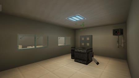 Кухонная плита в пустом помещении базы SCP