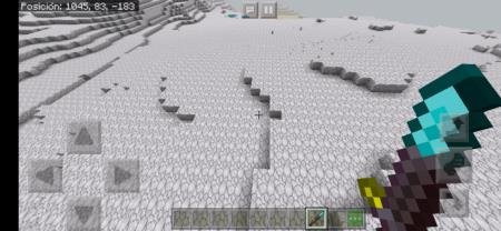 Биом солевой пустыни перед игроком