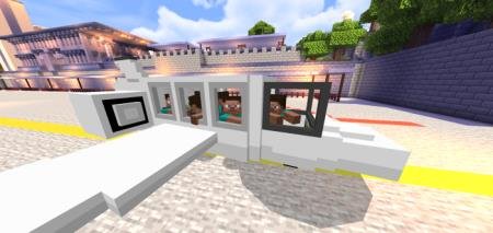 Множество игроков уселись в большой самолёт, добавляемый модом