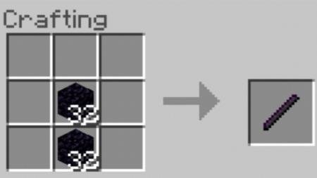 Крафт обсидиановой палки