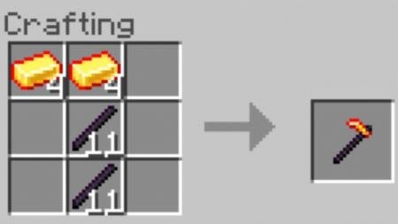 Крафт расплавленной мотыги