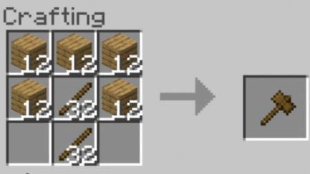 Крафт деревянного молота