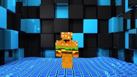 Игрок в голубой комнате