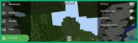 Вкладка Combat