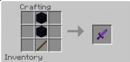 Крафт обсидианового меча