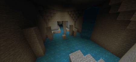 Канализационное помещение тюрьмы, полное воды с отходами