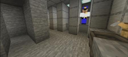 Оформление уборного помещения возле игрового поля