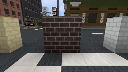 Тёмно-красные блоки адского кирпича