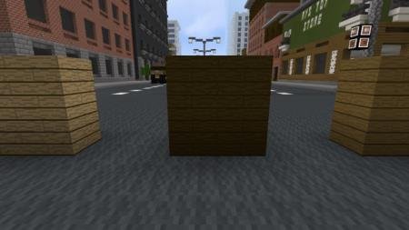 Блоки тёмной древесины