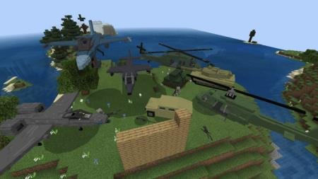 Представление множества видов боевой техники, добавляемой модом