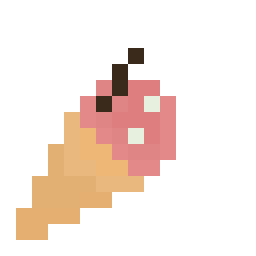 Мороженое с клубникой