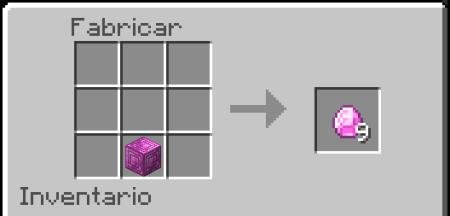 Рецепт превращения блока розового сапфира в 9 блоков руды розового сапфира