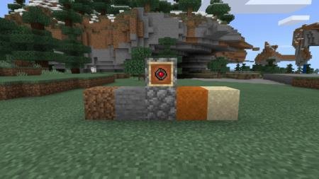 Блоки, которые можно объединить с миной и получить камуфляжный блок, взрывающийся при приближении кого-либо