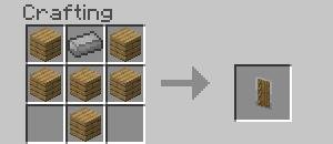 Рецепт крафта щита с использованием стального слитка