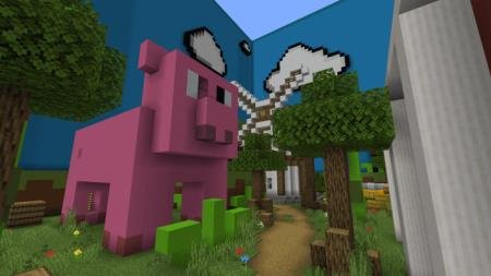 розовая ферма