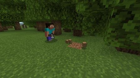 Игрок срубил всё дерево всего за один удар