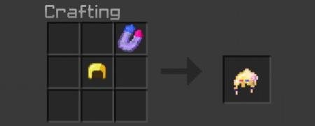 Первый вариант крафта магнитного шлема