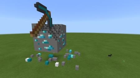 Огромного алмазного блока