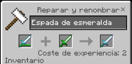 Починка изумрудного зачарованного меча