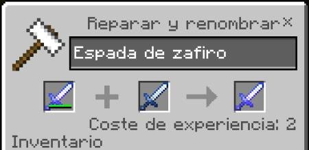 Починка зачарованного меча из сапфира