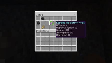 Обладающий всеми зачарованиями меч из розового сапфира лежит в сундуке