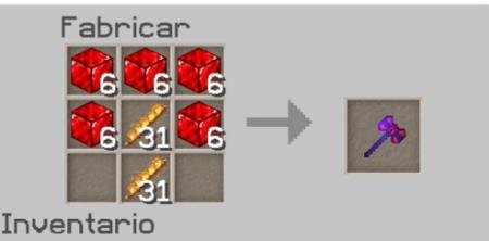 Рецепт крафта рубинового топора