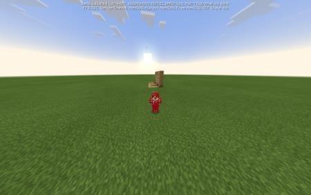 Игрок, одетый в рубиновую броню