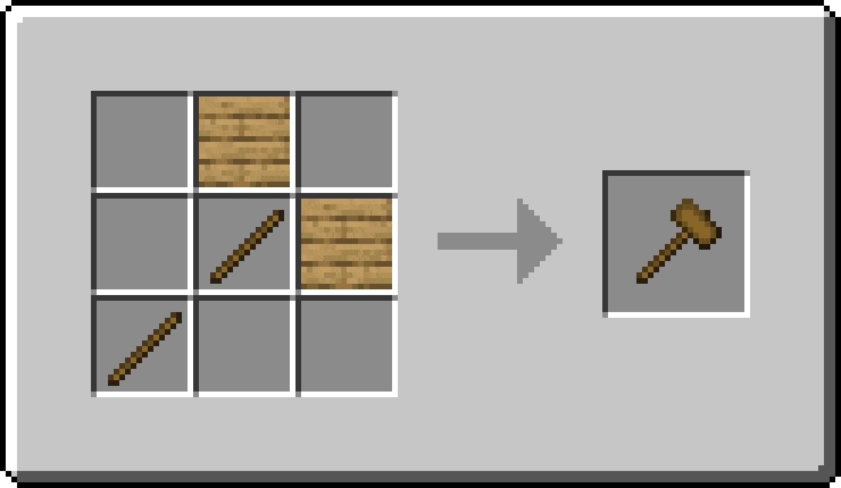 Рецепты крафта различных молотков