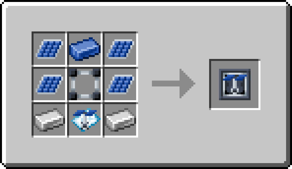 Рецепт крафта двух различных материалов снабжения